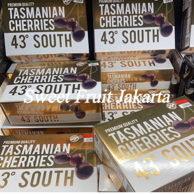 Cherry Tasmanian Manis Size 30-32 / Cherry Red Tasmanian Fresh 1kg Gift Box