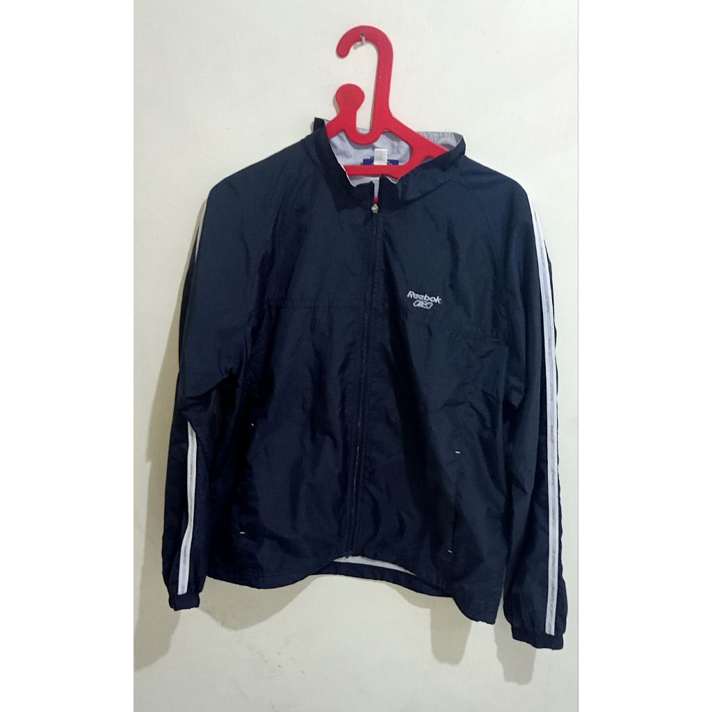 Jaket biru reebok second