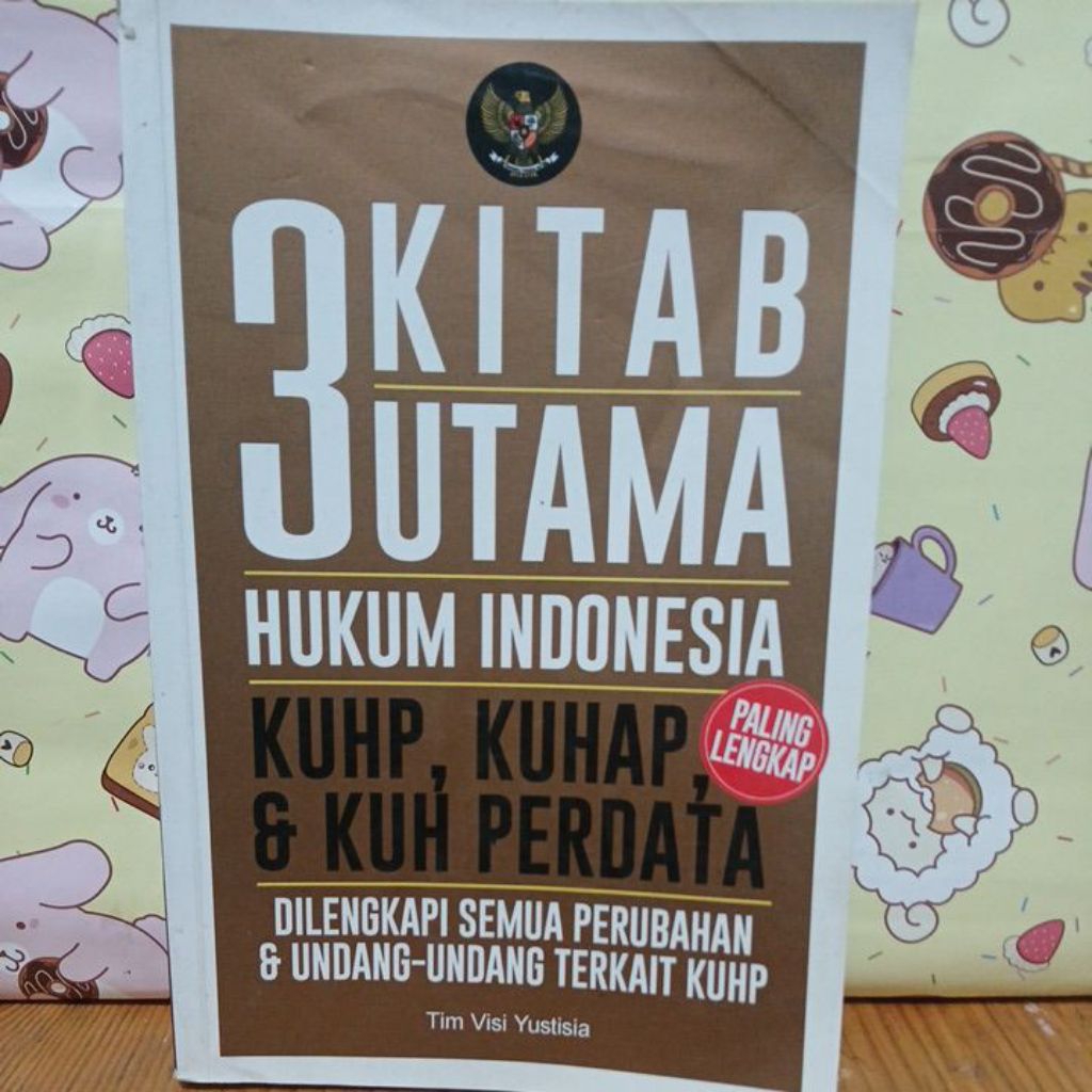 3 Kitab Utama Hukum Indonesia KUHP,KUHAP & KUH Perdata.  ASLI ORIGINAL