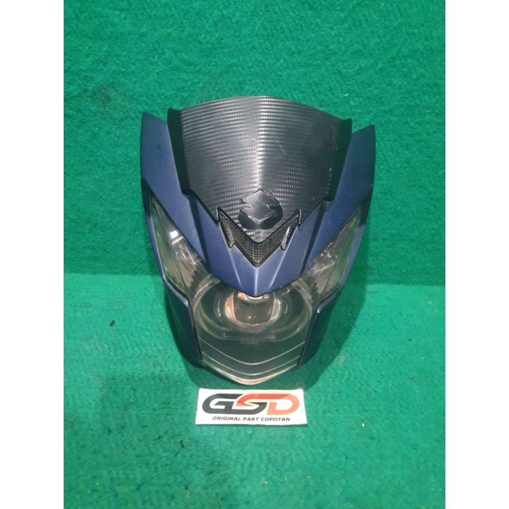 Batok Set Reflektor Headlamp Satria FU FI Injeksi Custom Projie Biled Original Copotan