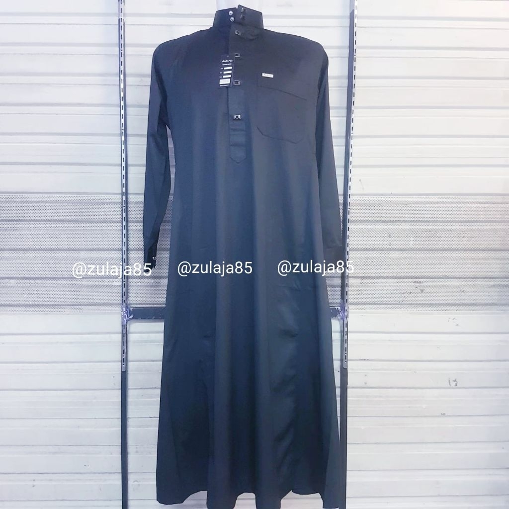 Gamis Hitam Pria Dewasa Premium Original Aries / Jubah Hitam Laki Laki