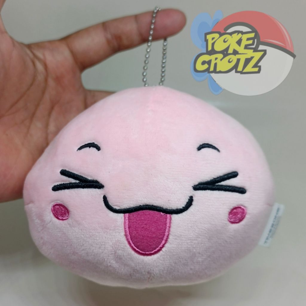 Boneka game online RO Monsters poring keychain gantungan kunci timezone Plush Doll 10cm