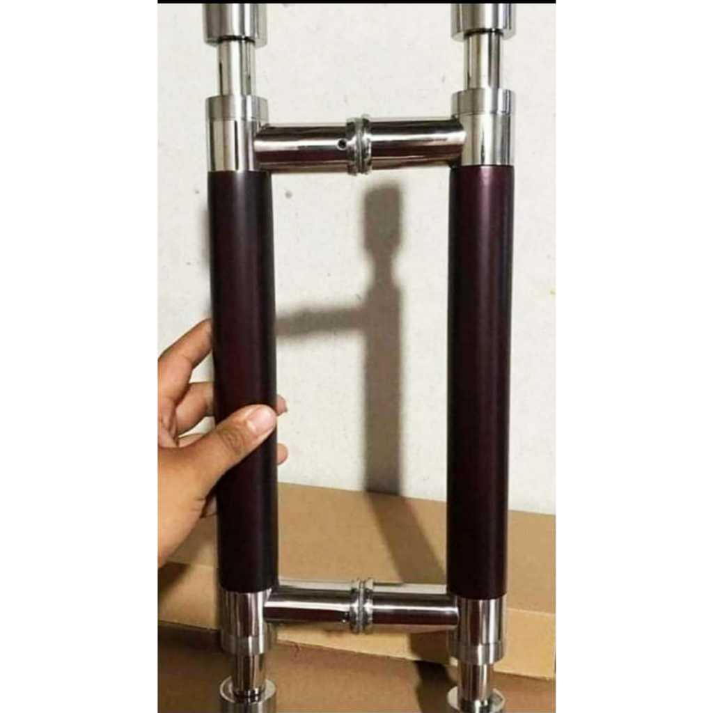 handle pintu model barbel tembus gagang pintu mewah tarikan pintu bulat minimalis