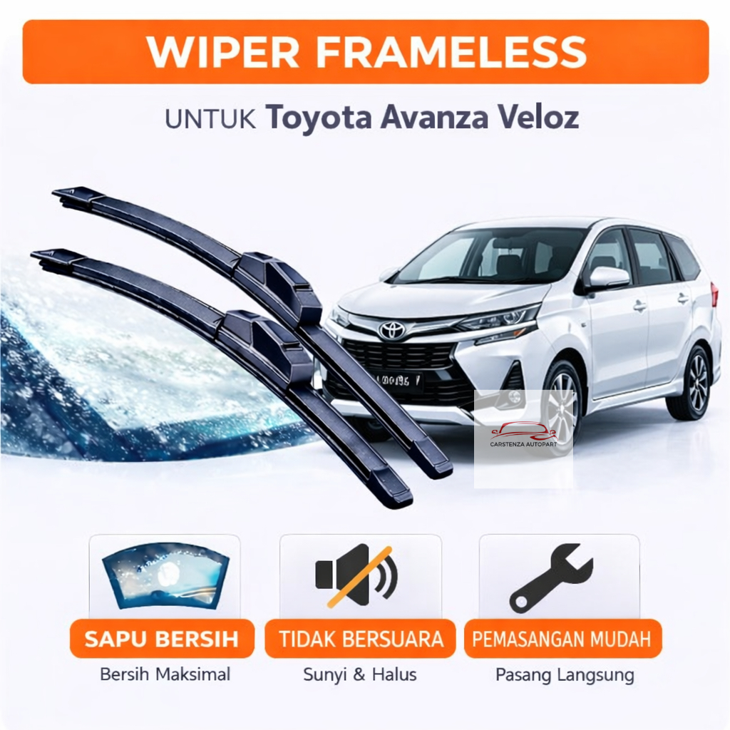 Wiper Frameless Avanza Veloz Wiper Avanza Depan Wiper 1 Set Wiper Avanza 2010 Wiper Avanza 2014 Wipe