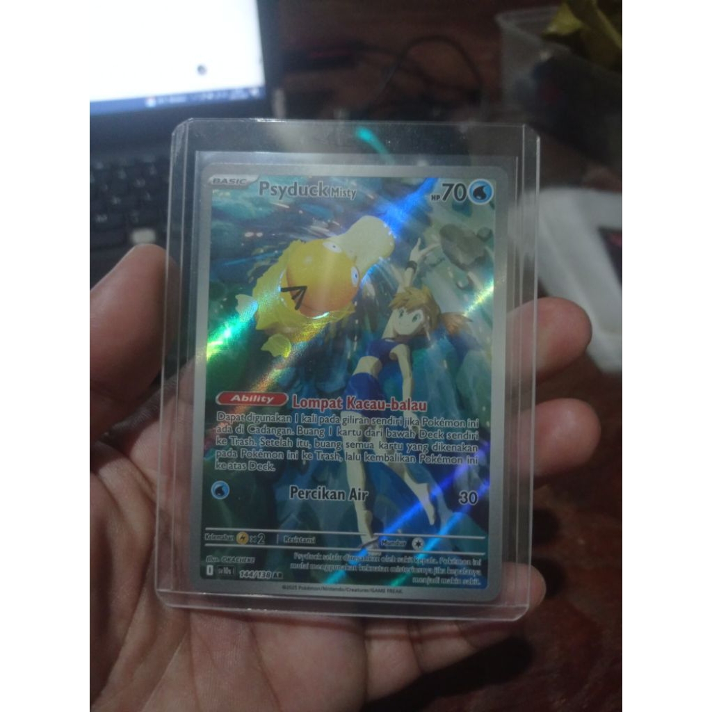 Psyduck & Misty AR – Pokémon Card Original (Full Art / Art Rare)
