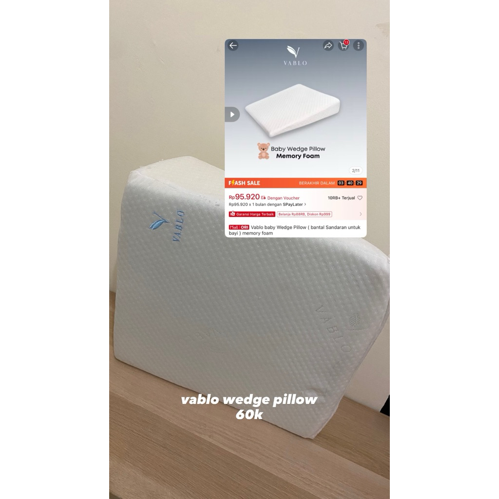 PRELOVED WEDGE PILLOW VABLO