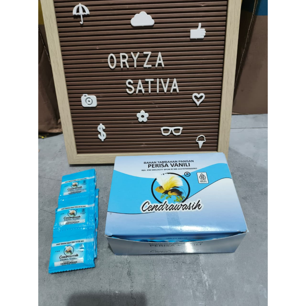 Vanili bubuk Cendrawasih Kemasan Sachet 3gr