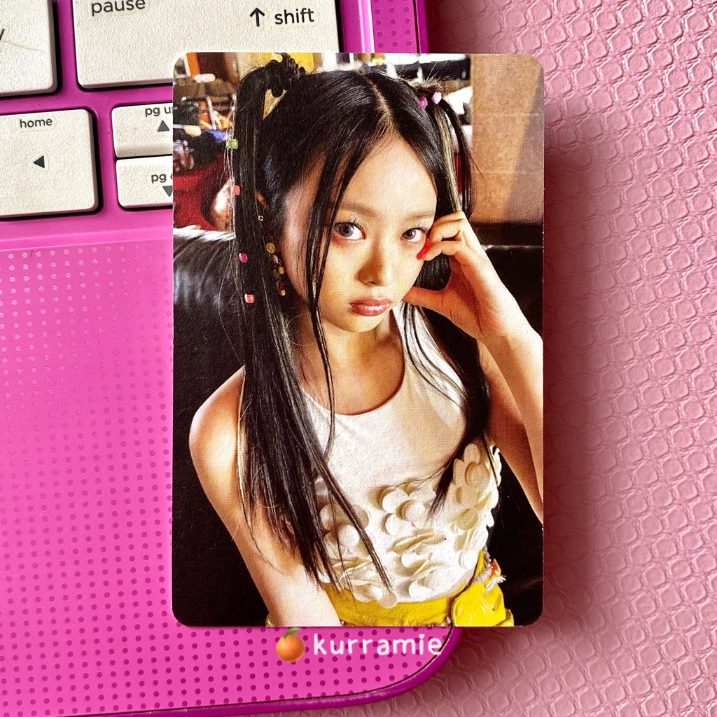 wts photocard official newjeans pc hanni limited bag era debut attention