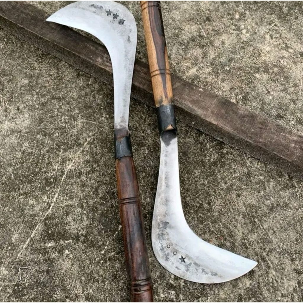 Alat Pembersih Kebun Tradisonal | Congkrang Pemangkas Rumput Liar Panjang | Parang Babad Semak beluk