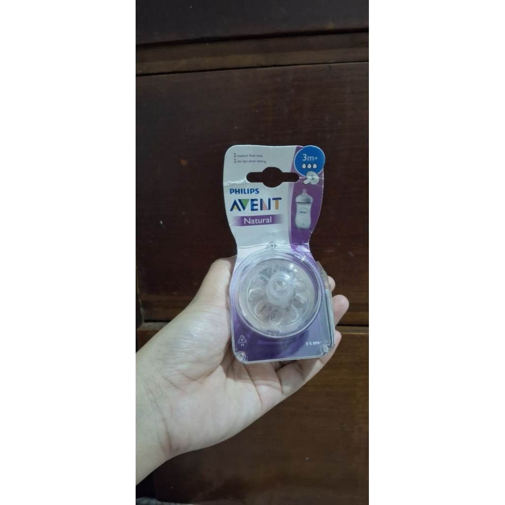 2 pcs Philips Avent Dot Natural Response Silikon Bayi Anti-Kolik
