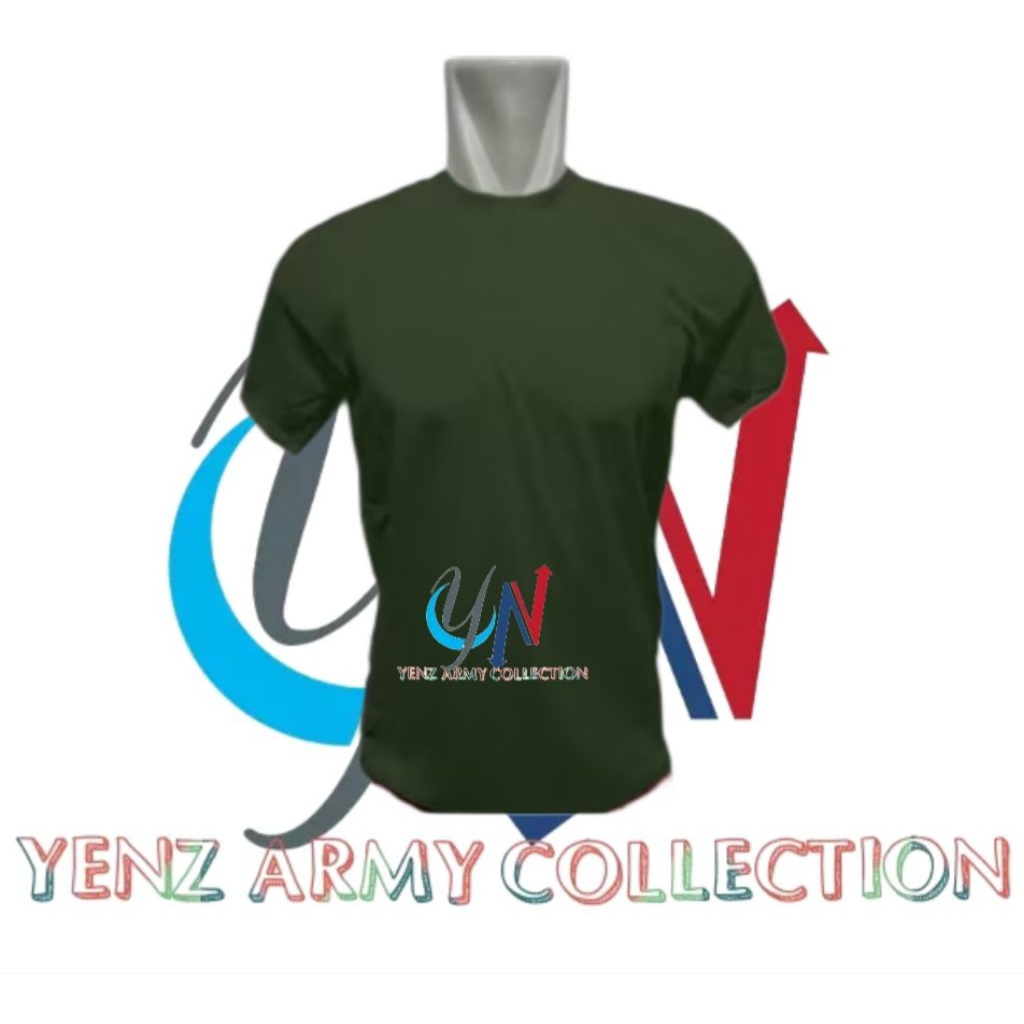TNI Kaos polos hijau Kaos dalaman tni