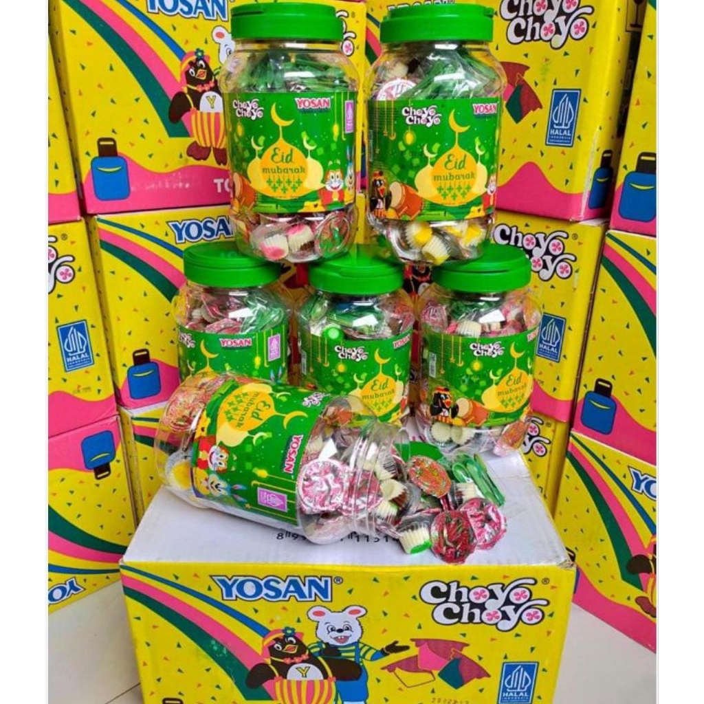 yosan coklat rainbow toples lebaran isi 60pcs