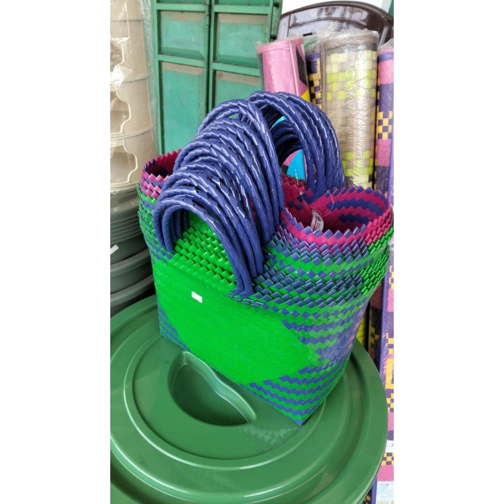 TAS BELANJA|TAS PLASTIK SAYUR ANYAMAN|TAS KERANJANG