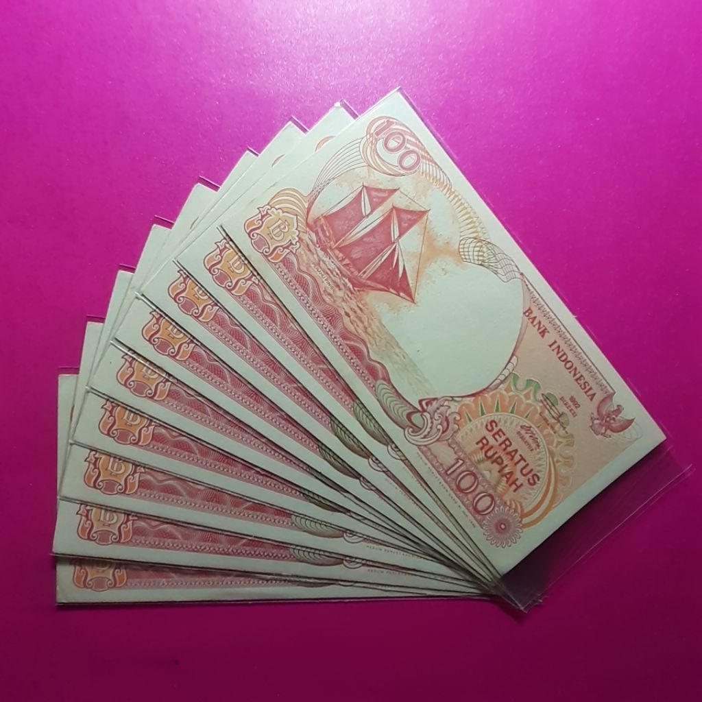 uang kuno 100 rupiah pinisi 1992