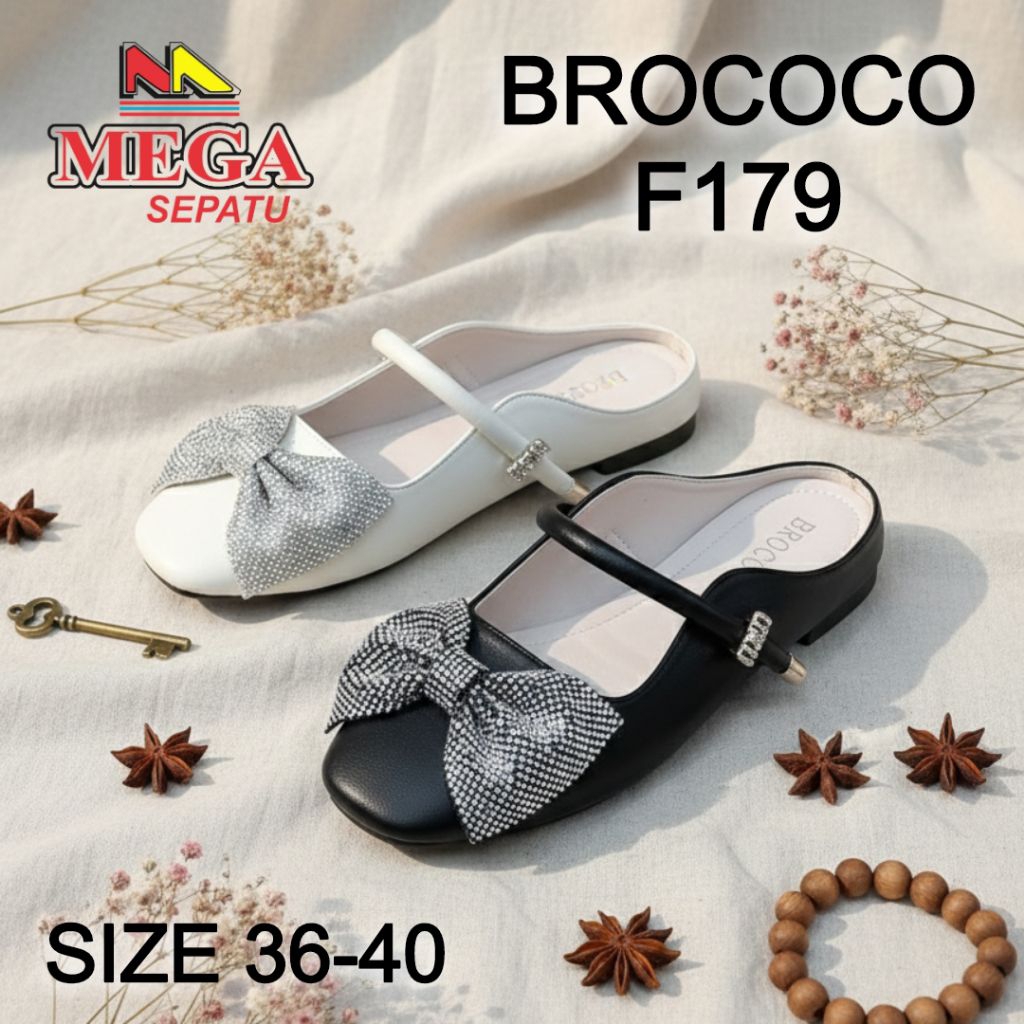 TERBARU SANDAL TUTUP WANITA BROCOCO F179 TINGGI ALAS 2CM