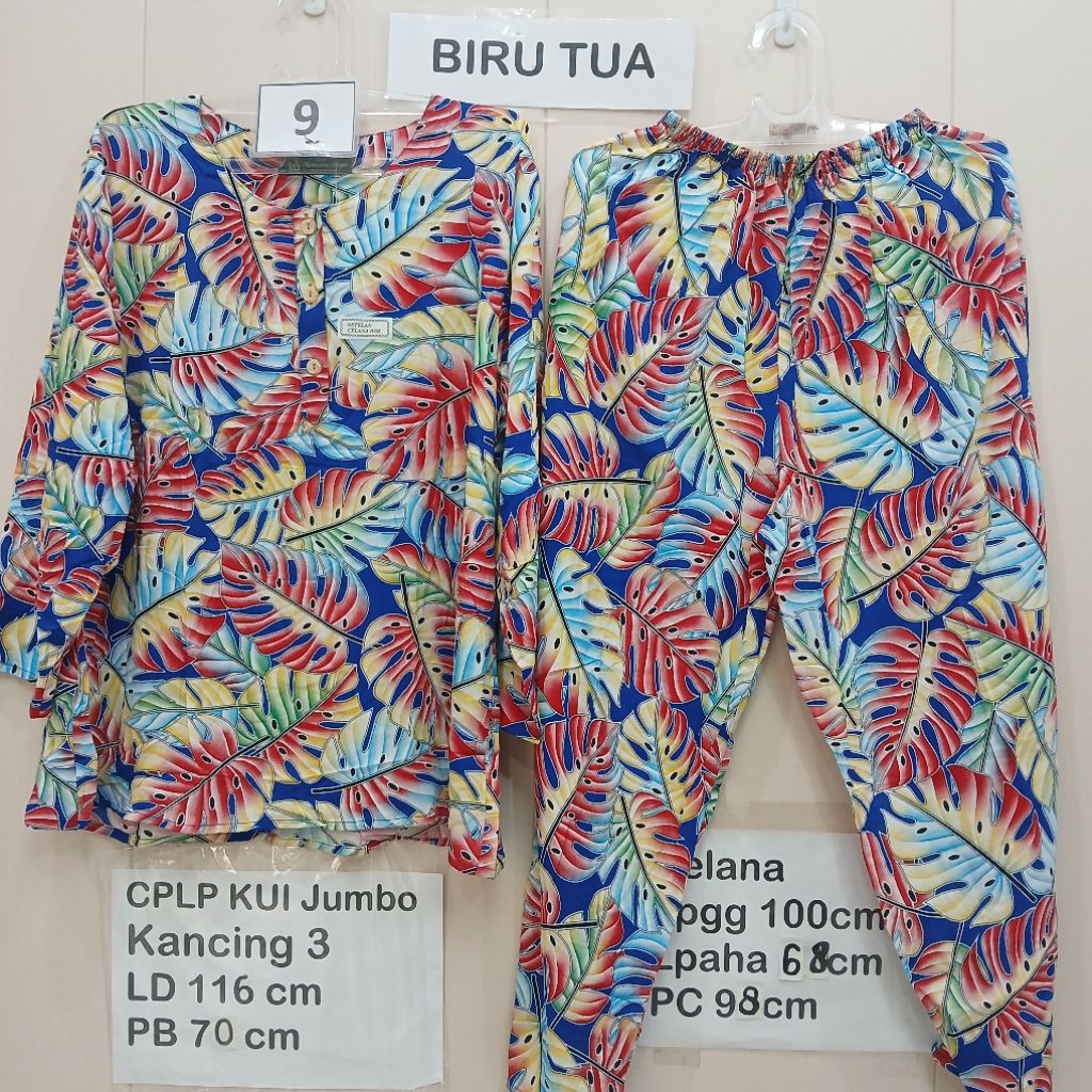 Cplp KUI jumbo Setelan kencana ungu asli label hijau busui