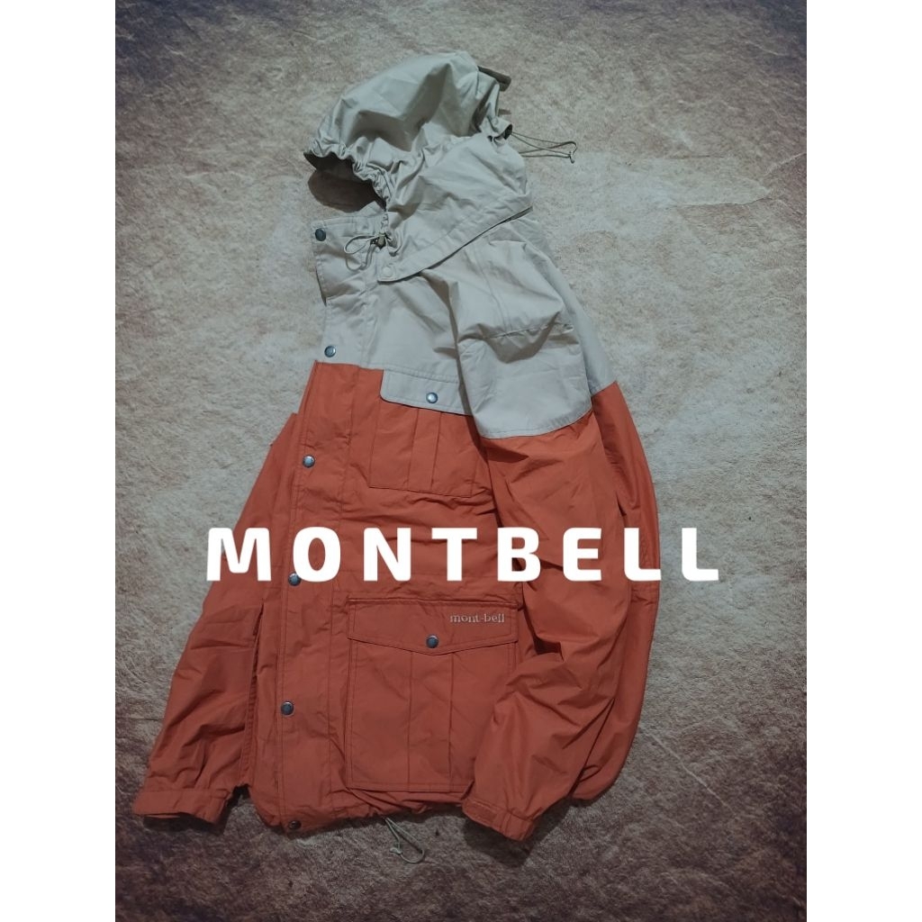 Jaket outdoor gropcore MONTBELL waterproof bekas pakai