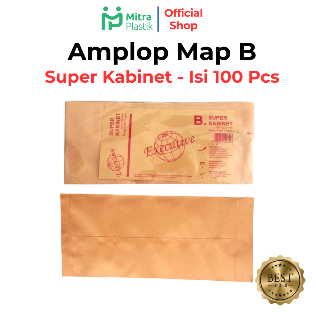 Amplop Coklat B Super Kabinet isi 100 pcs / Amplop Gaji Gajian Uang Besar