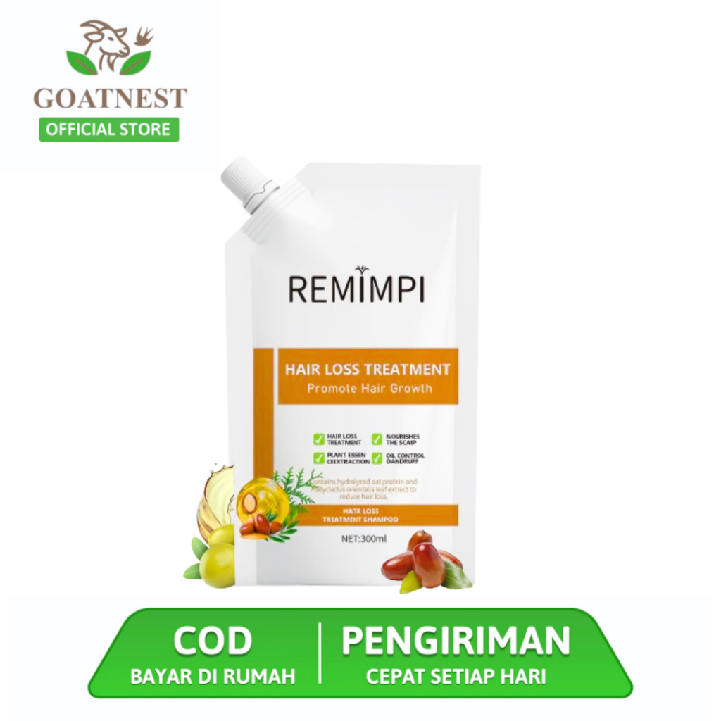 REMIMPI Hair Loss Treatment Shampoo Remimpi Original Penumbuh Rambut Shampo Anti Ketombe