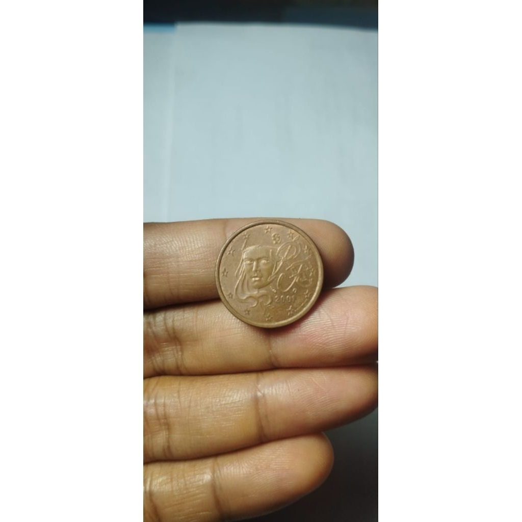 KOIN 5 SEN EURO PRANCIS ANEKA TAHUN