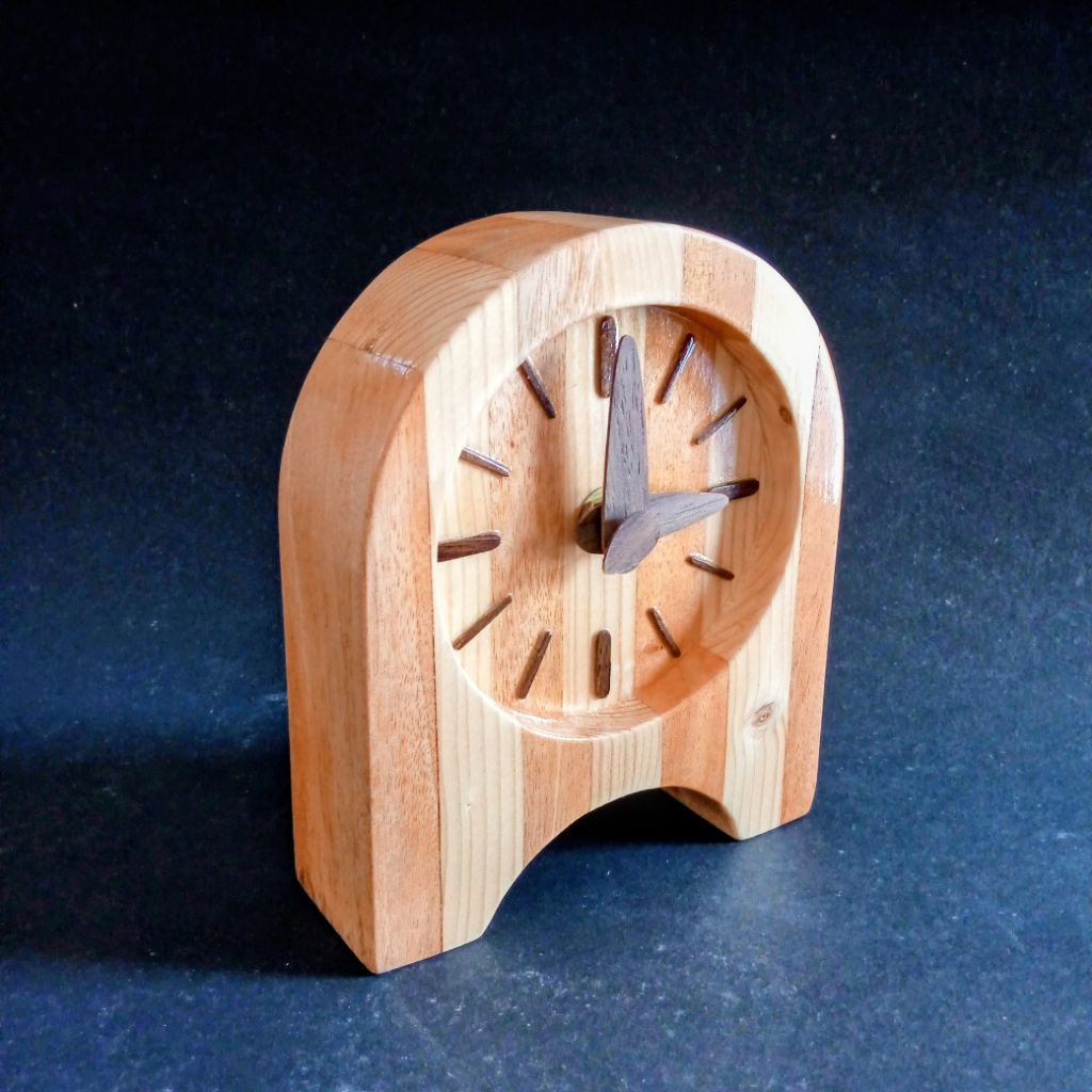 Jam meja aesthetic / jam kayu / jam meja kayu / jam kayu estetik / jam aesthetic / hiasan dinding / 