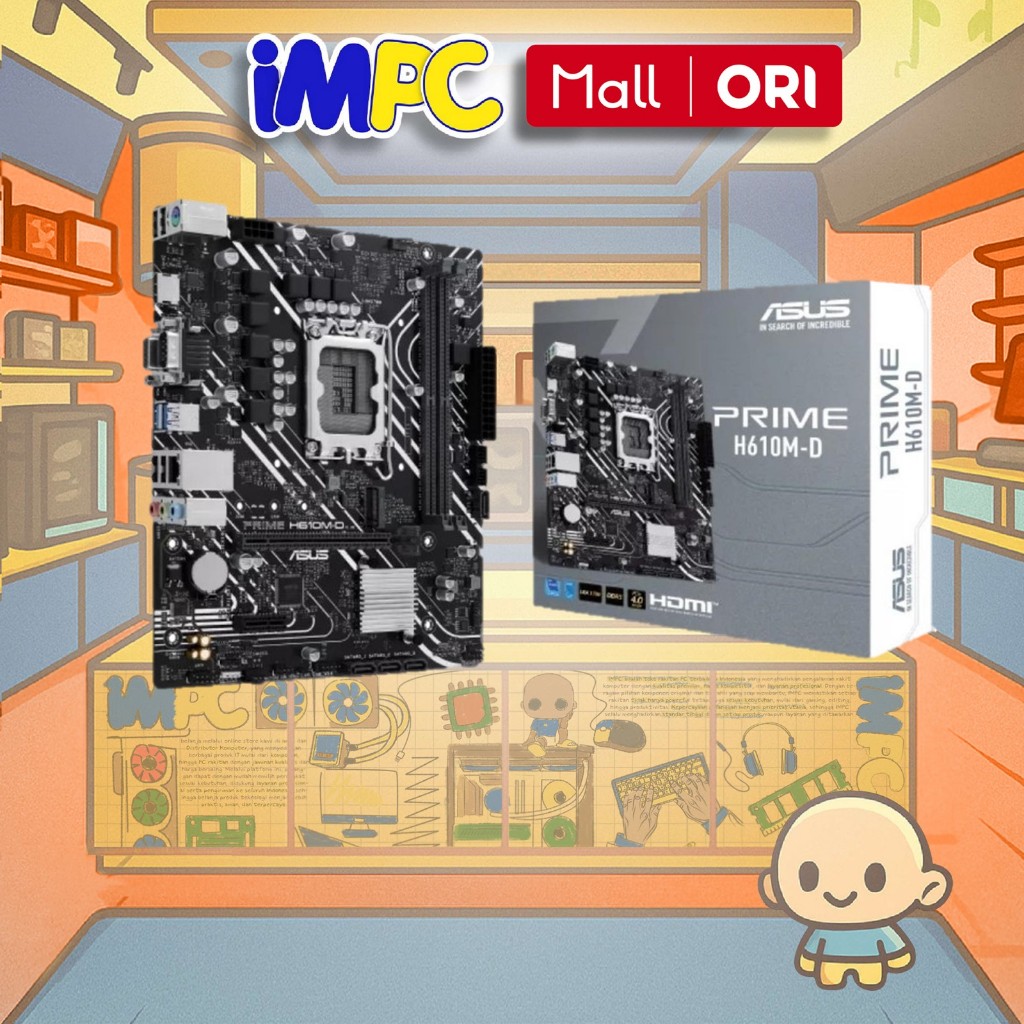 ASUS PRIME H610M-D DDR5 (Intel LGA 1700, H610)