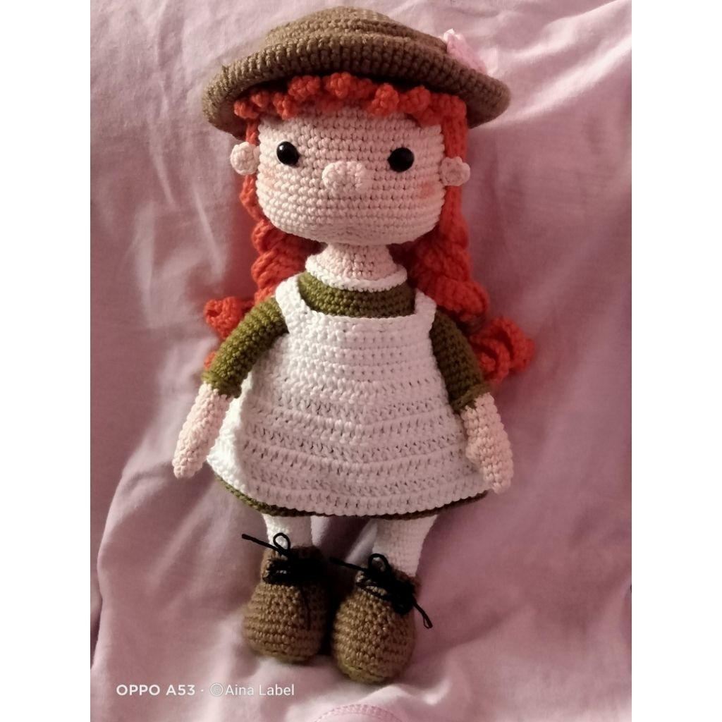 Boneka rajut Anne amigurumi Anne