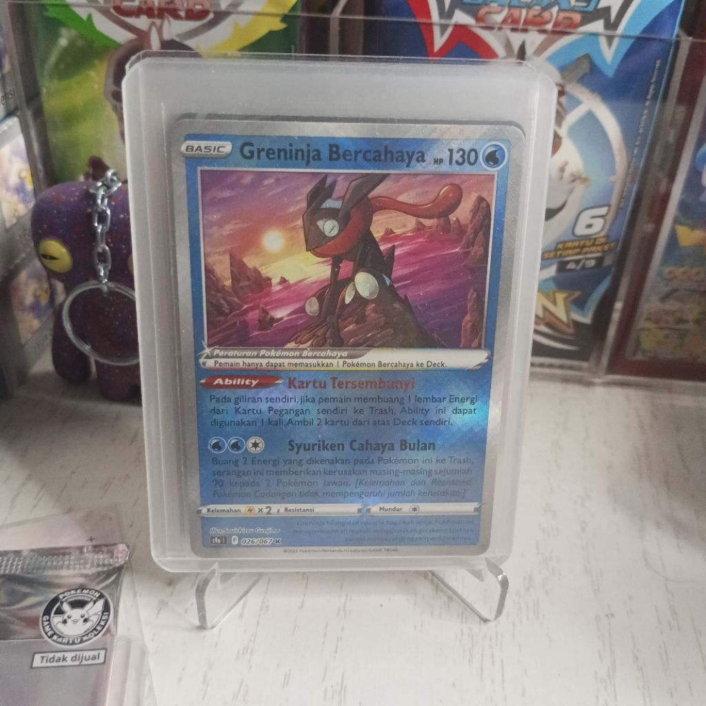 Greninja Bercahaya s9a Pokemon TCG Indonesia