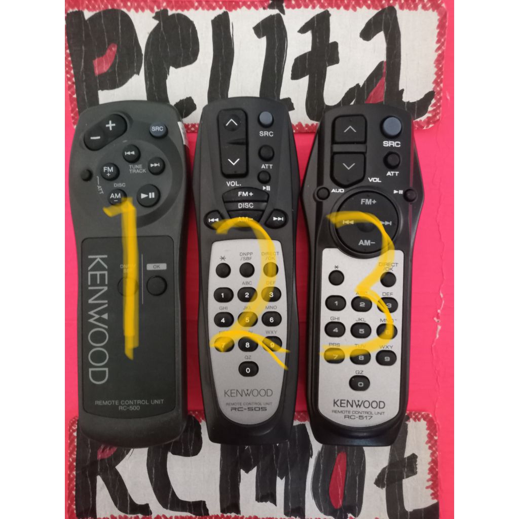 REMOTE CONTROL HEAD UNIT CAR Kenwood Ddx-4033 ORIGINAL TERLENGKAP