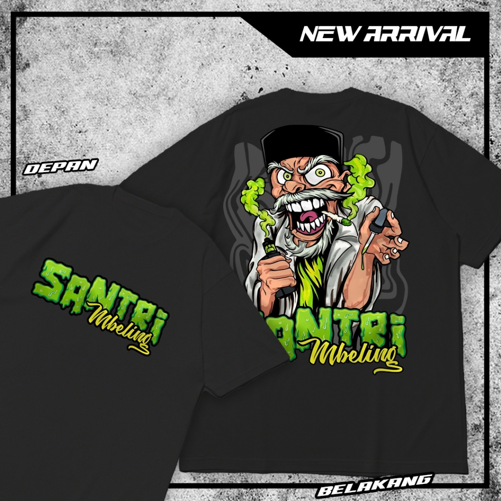 Kaos Santri Mbeling / kaos distro bahan combed nyaman tebal unisex