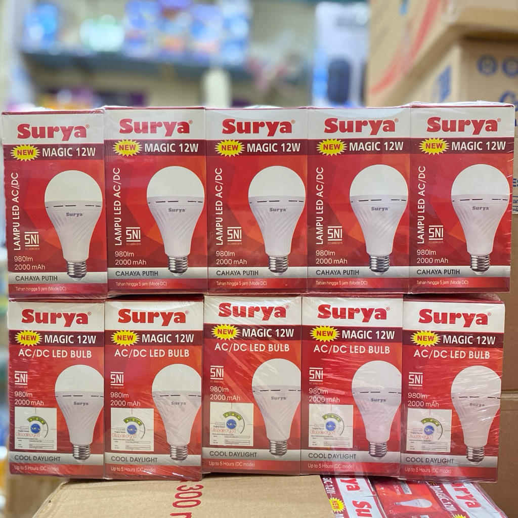 Lampu Led Emergency Surya Magic 12 watt