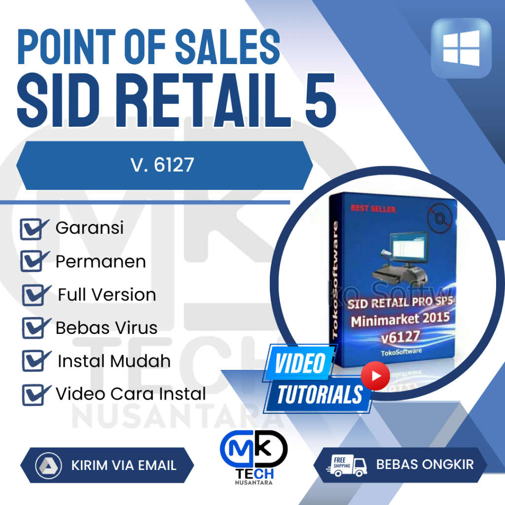 Aplikasi Kasir SID Retail Pro 5 v. 6127 Toko POS - GARANSI AKTIVASI [FULL VERSION]