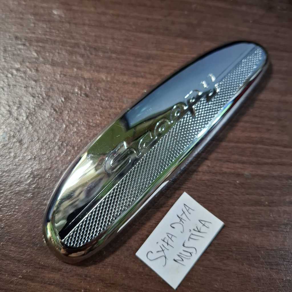 garnish chrome tameng knalpot scoopy fi k16 2013 - 2016