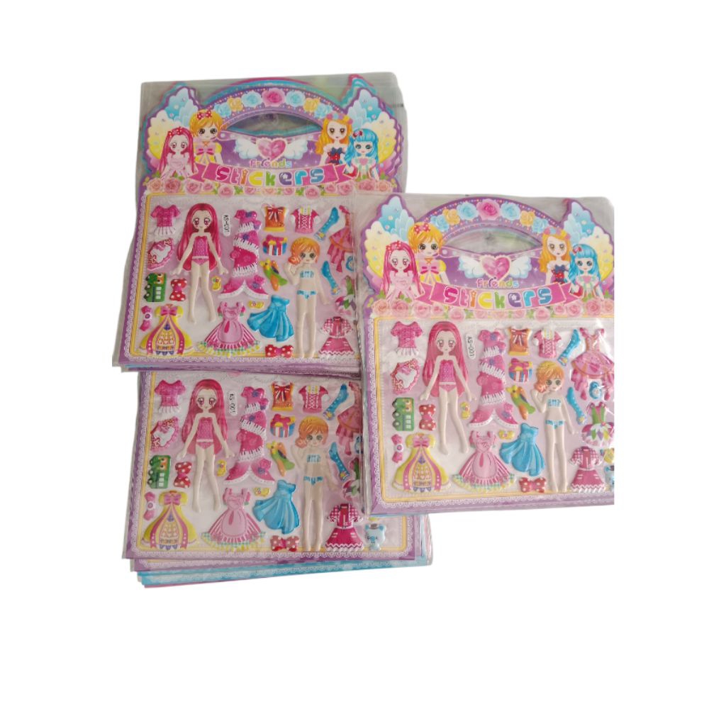 Mainan anak stiker bentuk tas mainan anak perempuan