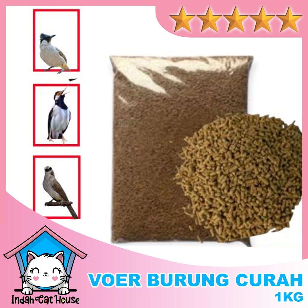 Pur Burung Curah Voor Burung Kiloan 1kg Umpan Burung Curah Kiloan 1kg
