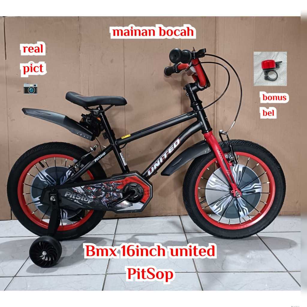 Sepeda anak laki laki bmx 16inch united PitStop Terbaru sepeda bmx 16inch