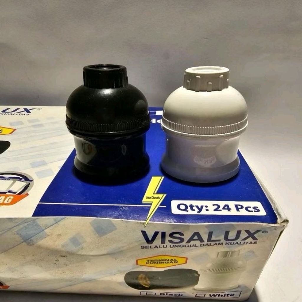 Visalux Batam - Visalux Fiting Gantung Tempat Lampu Visalux VFG 218 Hitam Putih Kualitas Unggul