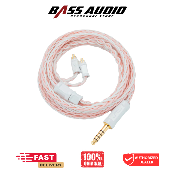 YONGSE Fubuki 6N High Quality 8 Strands Silver Plated Single Crystal Copper Earphone IEM In Ear Moni