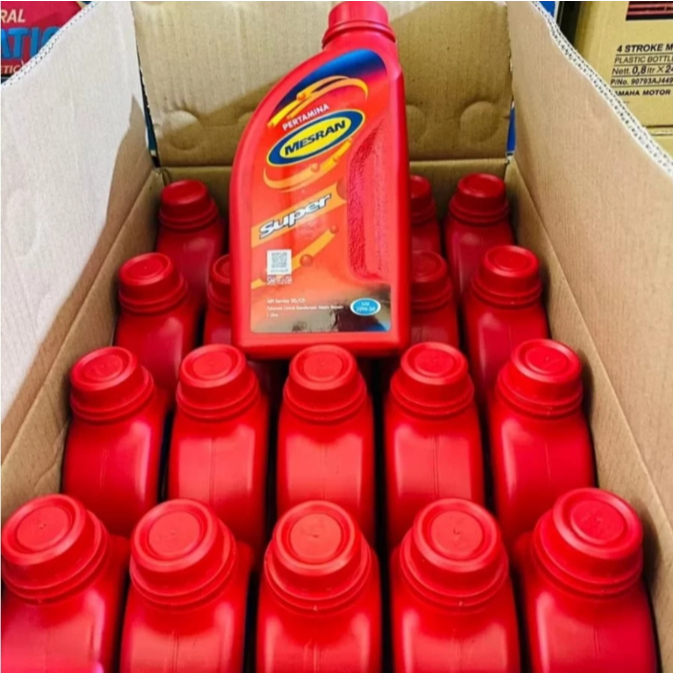 Oli Mesran Super 800ml - SAE 20W-50, 24 Botol 1 Dus, Perlindungan Optimal
