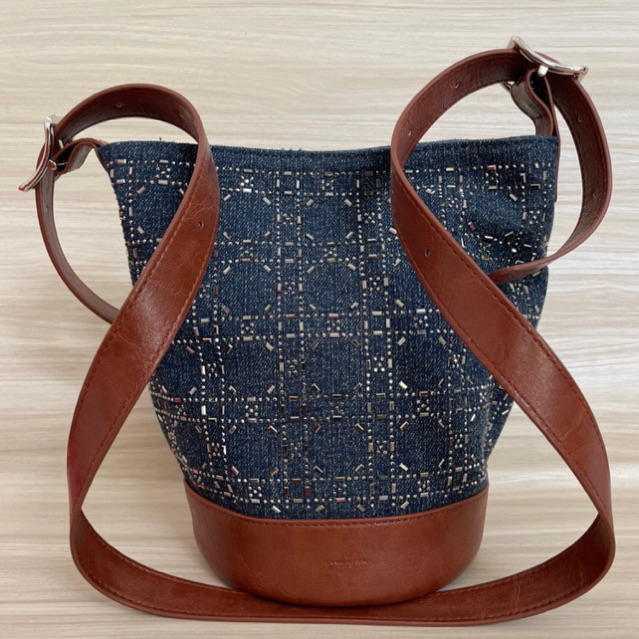 OoLalaOi HAOLAINU, BLUE JEANS/ BLUE DENIM TAS WANITA/ PEREMPUAN , TAS BAHU/ SHOULDER BAG, SLINGBAG/ 