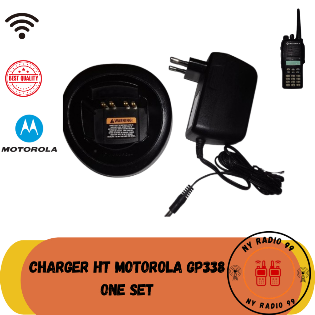 Charger HT Motorola GP328 GP338  Second Original Satu Set Original