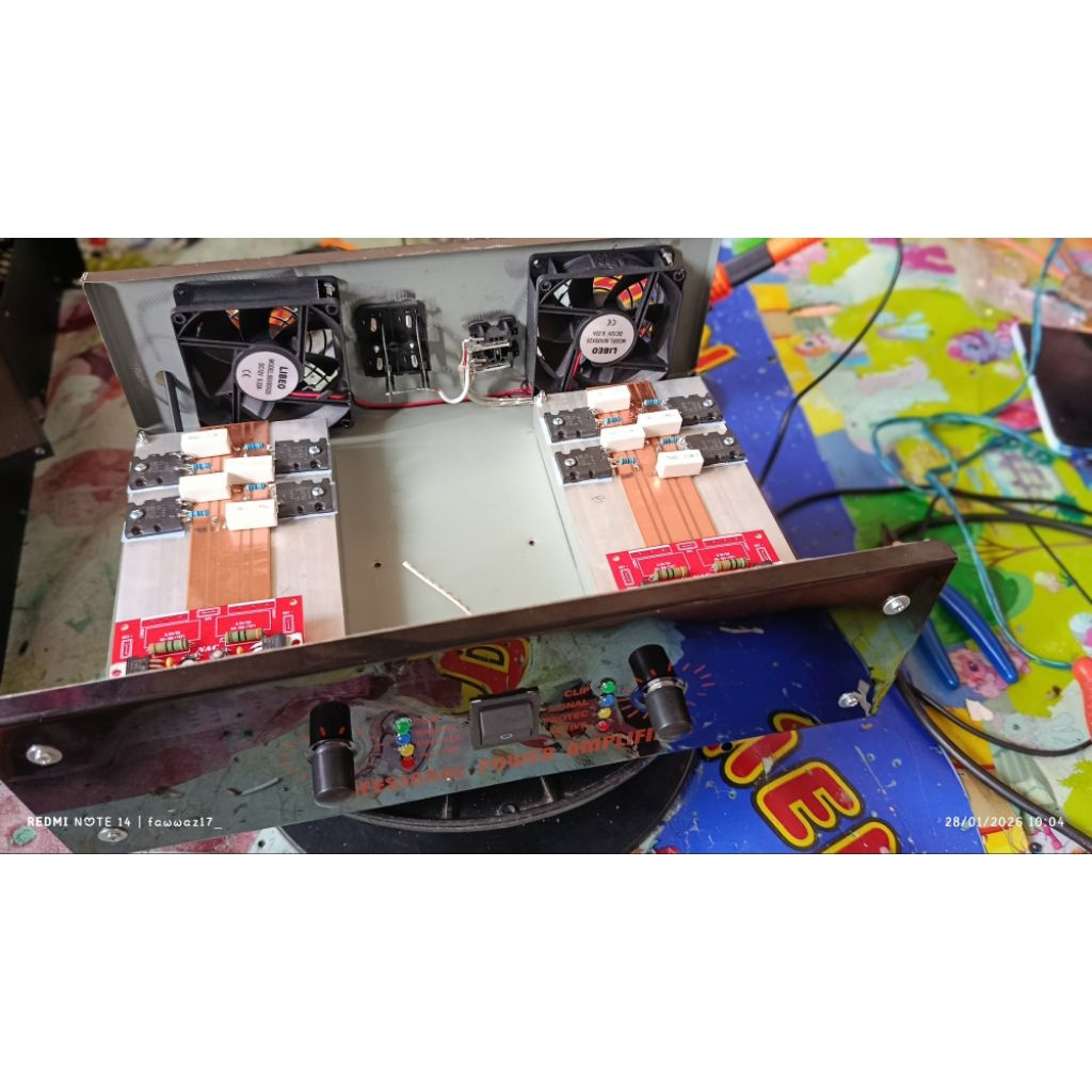 power rakitan tanpa trafo dan elco