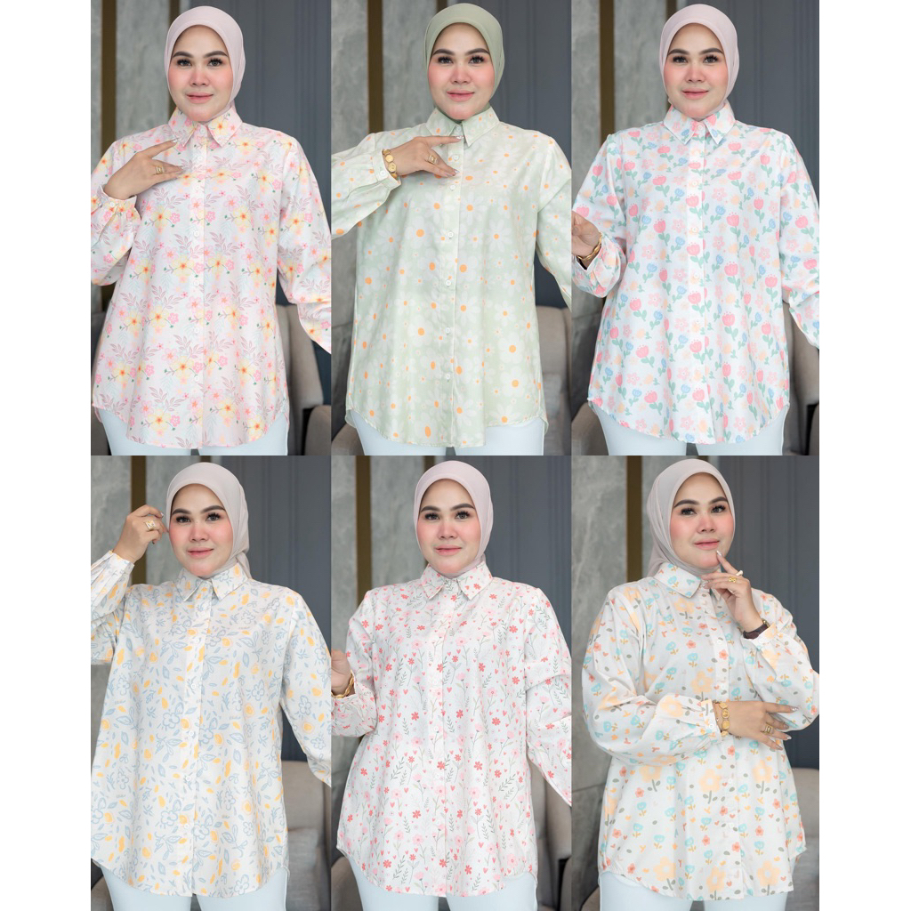 Blouse Toyobo Print Motif