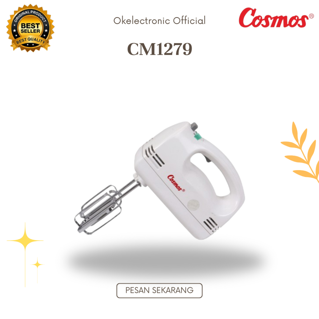 COSMOS MIXER CM 1279 HAND MIXER/CM1279/CM-1279/MIXER TANGAN/MIXER ORIGINAL COSMOS/GARANSI RESMI