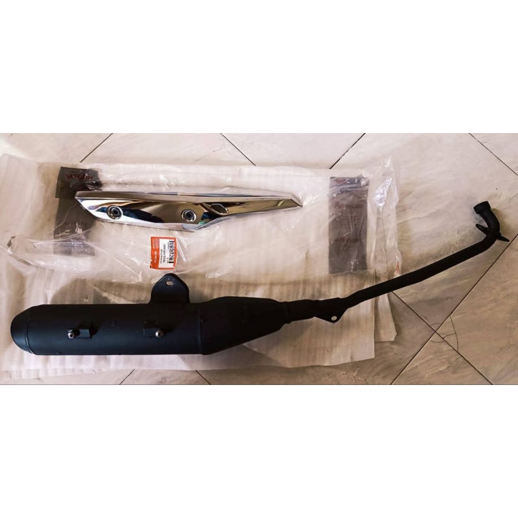 Knalpot Honda Supra X 125 Fi Original Bekas dan Tameng New ori AHM