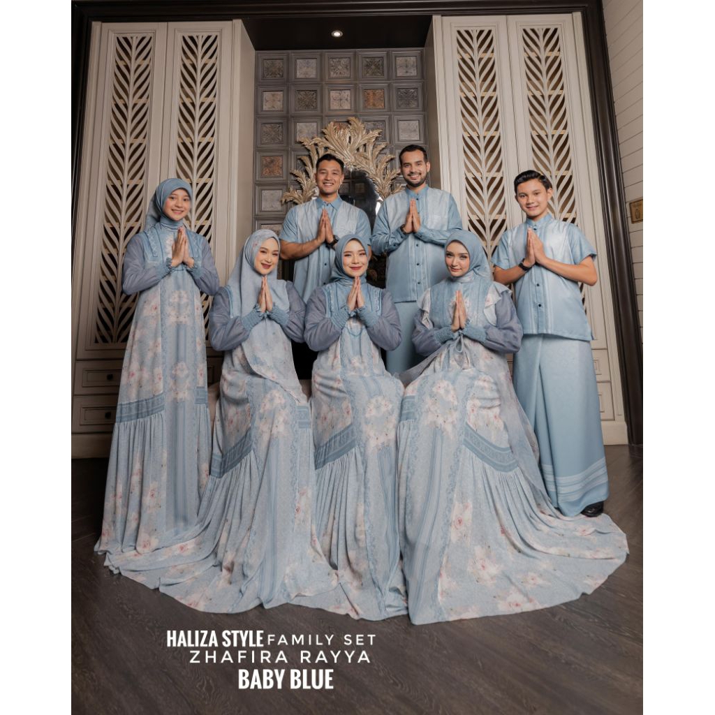 Haliza Syari Haliza Style Zhafira Series Ramadhan Gamis Lebaran Family Set
