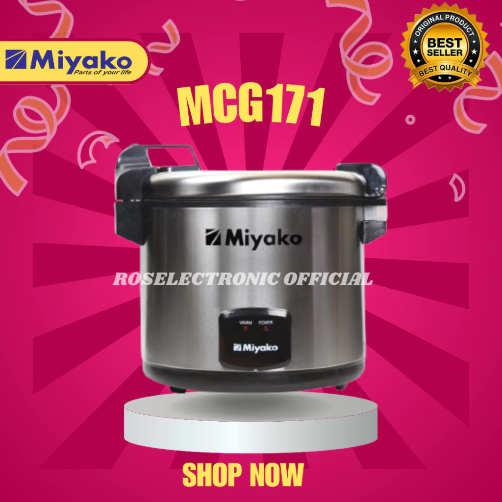MIYAKO MAGIC COM MCG171 6L/MCG171/MCG-171/MCG 171/MCG-171/MIYAKO PENANAK NASI 20L ORIGINAL TERMURAH