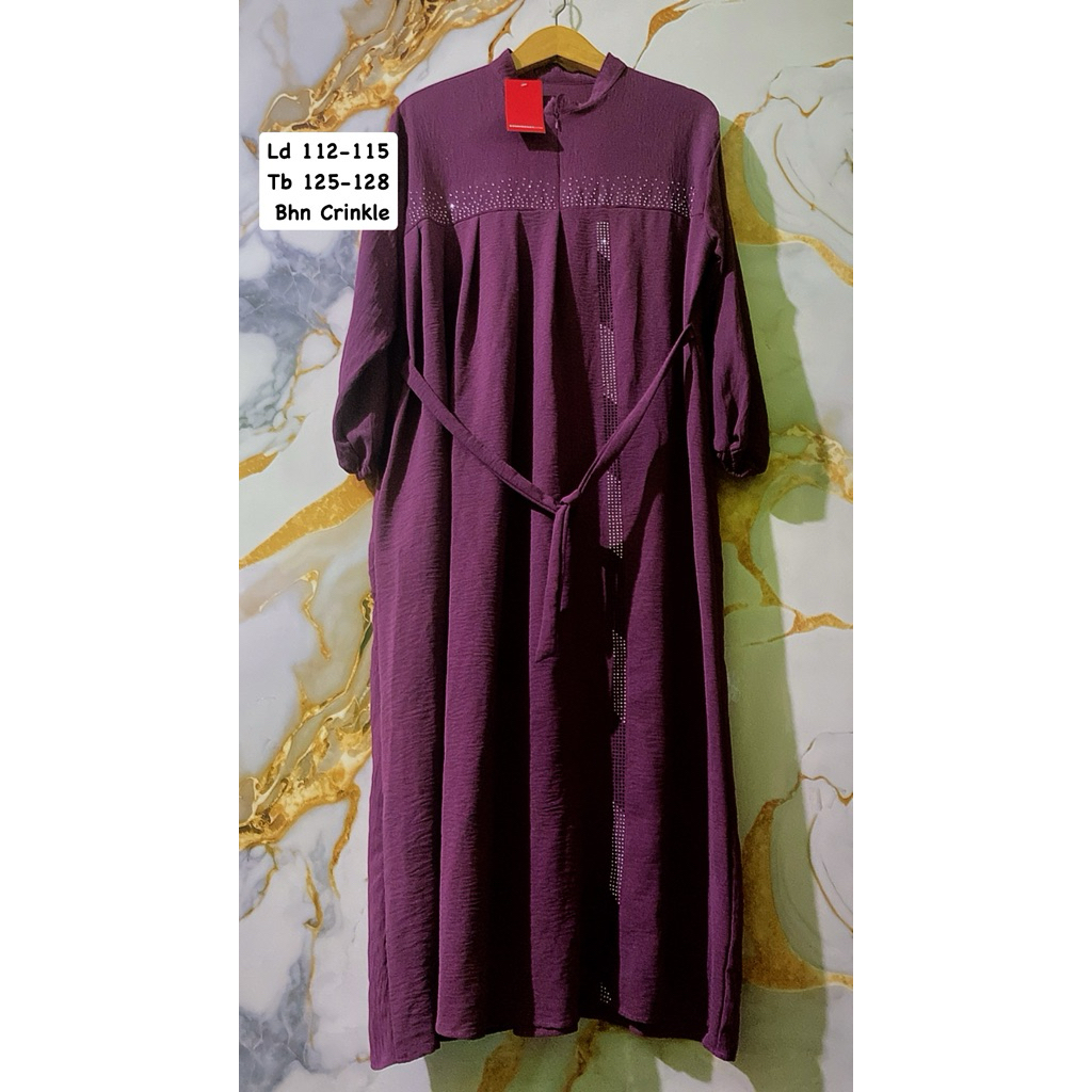 PL NEW Gamis Wanita Mewah Pesta Warna Magenta