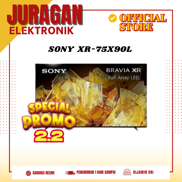 SONY XR-75X90L Google TV Sony XR-75X90L Google TV 75 Inch UHD 4K HDR Full Array 75X90L ( Bukan tipe 