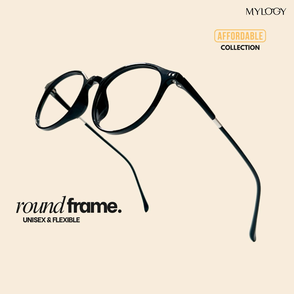 MYLOGY - DIGGY | Frame Kacamata Bulat | Kacamata Minus / Plus / Silinder Unisex Pria dan Wanita